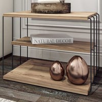 Bijzettafel Lifon - 100% MELAMINE - Atlantisch Grenen - 50 x 33 x 40 cm