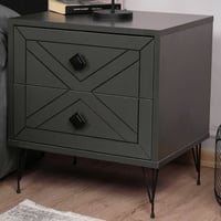 Luna Nachtkastje | 100% MELAMINE | Antraciet