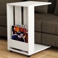 Edi Bijzettafel | 100% MELAMINE | Wit