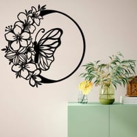 Tanelorn Metalen Wandaccessoire | 100% Metaal, 1 Dik | Zwart