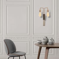 Mum Wandlamp | METALEN BEHUIZING | Goud, Zwart