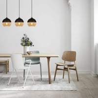 Camini Kroonluchter | IJZEREN BEHUIZING | Zwart, Honing