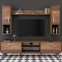 M27 TV-meubel | 100% MELAMINE | Walnoot