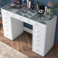 BJ105 - 2716 Make-uptafel | 100% MELAMINE | Wit
