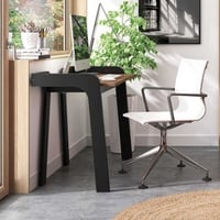 Bureau Maja 105cm - zwart/walnoot 