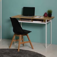 Bureau Brym 110cm - eik/wit 