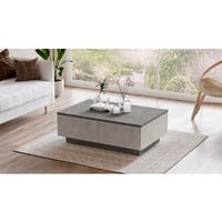 LV17 Salontafel | 100% MELAMINE | Zilver, Antraciet