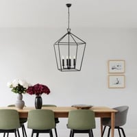 Zwarte Fulgor kroonluchter | metalen behuizing | IP20