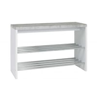 Bank Tillio 81cm, 2 rekken - chroom/beton decor