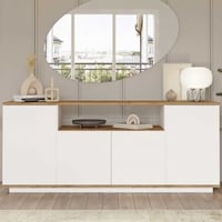 Dressoir Woody Fashion | 180 x 44,5 x 75 cm | Wit