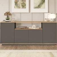 Sidetable FR15 - 100% MELAMINE - Atlantisch Grenen - 180 x 75 x 44,5 cm
