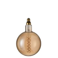 Ledlamp amber g200 double spiral e27