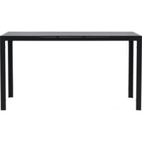 Eettafel Mirko Venture Design - Aluminium & Polywood - 140x80x74 cm - Zwart