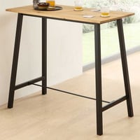 Bartafel Jules - 120x60x104cm - massief eikenhout/zwart