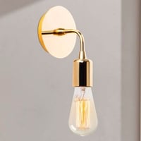 Harput Wandlamp | IJZEREN BEHUIZING | Goud