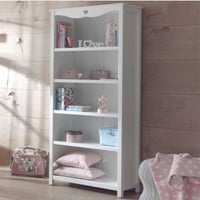 Boekenkast Amori wit 90cm breed - Meisjeskamer