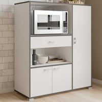 Microgolfkast Zira-mat wit