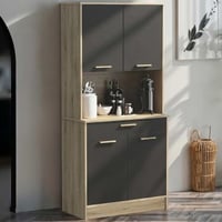 Buffetkast Diede-Kronberg eik/matzwart