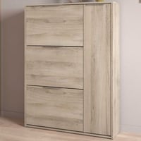 Schoenenkast Spectre - 91x26x123cm - 4 deuren - eikdecor