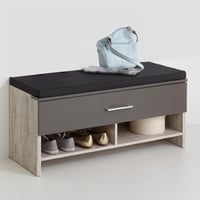 Schoenenkast met zitbank zitkussen bankje Nala 100 cm