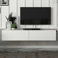 Tv-meubel Aristo - 135x32x25cm - 2 deuren - wit