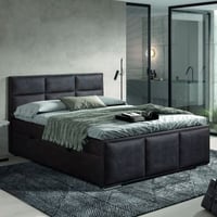 Boxspring met opbergruimte Azalia 140x200cm - zwart