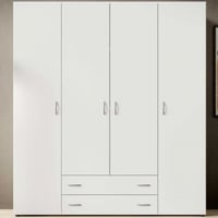 Kledingkast Base | 160 x 52 x 177 cm | Wit