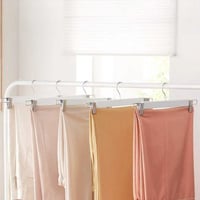 Kledinghangers voor broeken Sampsted | 8 exemplaren | Wit