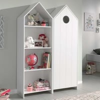 2-delige kledingkast Casami - 115x37x172 cm - Wit 