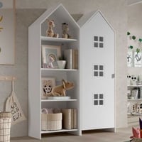 2-delige kledingkast Casami Bruges - 115x37x72 cm - Wit 