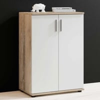Commode Debby 2 deuren - wit/sonoma eik