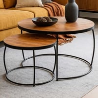 Set van 2 salontafels Lars-mangohout