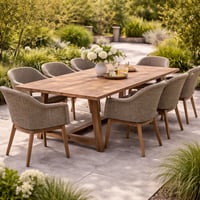 Tuintafel Isabella Gescova - Gerecycleerd Teakhout - 250x100cm - Bruin