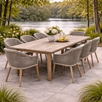 Tuintafel Tunis Gescova - Teakhout - 290x105x75 cm - Bruin