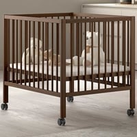 Babypark Dino | 95 x 75 cm | verstelbaar | massief beukenhout | walnootkleur