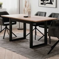 Verlengbare eettafel Damon 120/160x90 - eik/antraciet