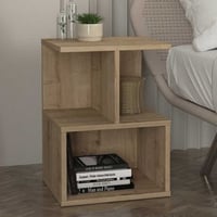 Nachttafeltje Entiero - 40x35x55cm - met opbergruimte - eikdecor