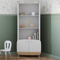 Boekenkast Firmiana | 80 x 36,6 x 177 cm | Wit