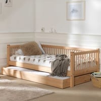 Kajuitbed Forrest 90 x 200 cm met rolbed - beukenhout