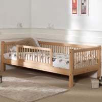 Kajuitbed Forrest 90x200 cm met bedhekje - beukenhout 