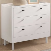 Commode Forrest - 3 lades - massief beukenhout - wit