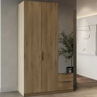 Kledingkast Spectre 120cm met spiegel - eik