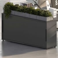 Dressoir met schuifdeuren Tomori | 160 x 40 x 74 cm | Antraciet