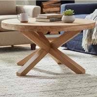 Salontafel Ace - Ø80x47cm - massief acaciahout