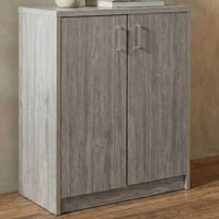 Commode Spacio 84cm 2 deuren - grijze eik