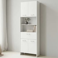 Kolomkast Coralie | 63,6 x 32,8 x 184,9 cm | Wit