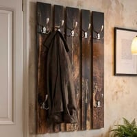 Wandpaneel met 8 haken | 65 x 9 x 100 cm | Parketdesign