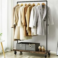 Kledingrek Allsop | 104,5 x 40 x 162 cm | Bruin-zwart