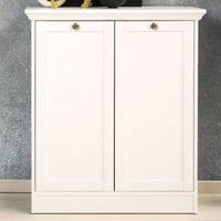 Bijzetkastje Landwood 2 deuren - wit