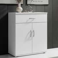 Commode Viviane 60cm met 2 deuren & 1 lade - wit